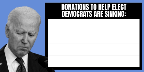Donations to help elect Democrats are SINKING!